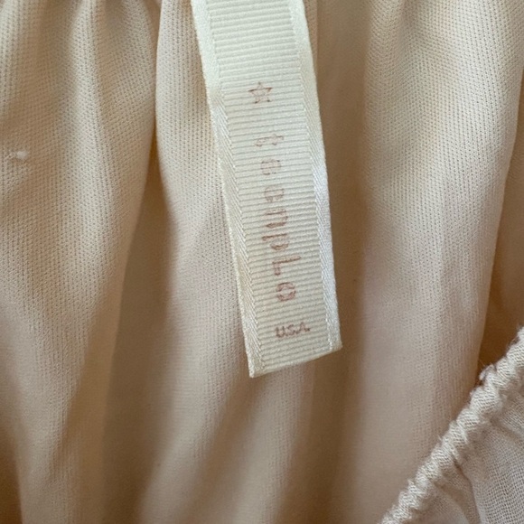 Teenplo smocked embroidered cap sleeve off shoulder dress small - Picture 2 of 10